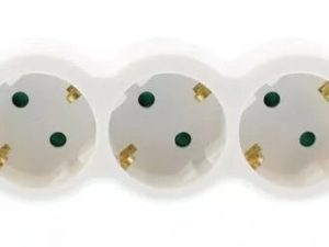 Triplu Stecher cu contact protectie 3x SCHUKO Well 16A 3500W