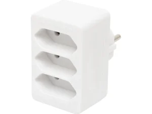 Triplu stecher distribuitor 3x Euro 1500W alb Home NV 23/WH