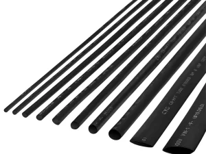Tub termocontractabil negru CB-HFT 1.5/0.75mm 1m flexibil fara halogeni rezistent la flacara 1buc NAR0242.1-1