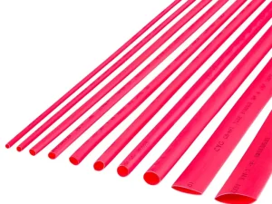 Tub termocontractabil rosu CB-HFT 6.5/3.25mm 1m flexibil fara halogeni rezistent la flacara 1 buc Rebel NAR0259.1-1