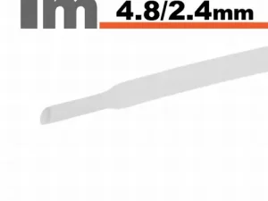 Tub termocontractant alb 4.8 /2.4 mm 1m lungime
