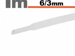 Tub termocontractant alb 6 /3 mm 1m lungime