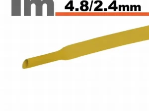 Tub termocontractant galben 4.8 /2.4 mm 1m lungime