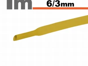 Tub termocontractant galben 6 /3 mm 1m lungime