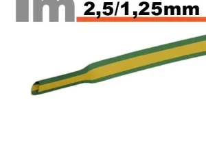 Tub termocontractant galben/verde 2.5 /1.25 mm 1m lungime