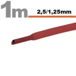 Tub termocontractant rosu 2.5 /1.25 mm 1m lungime