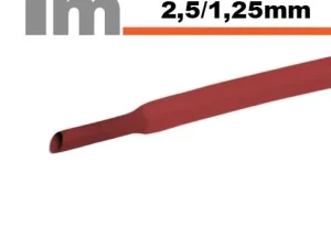 Tub termocontractant rosu 2.5 /1.25 mm 1m lungime