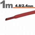 Tub termocontractant rosu 4.8 /2.4 mm 1m lungime