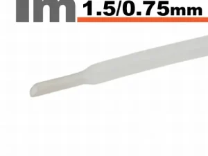 Tub termocontractant transparent 1.5 /0.75 mm 1m lungime