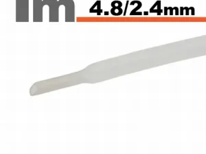 Tub termocontractant transparent 4.8 /2.4 mm 1m lungime