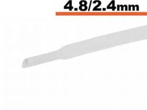 Tub termocontractibil alb 4.8mm/ 2.4mm 0.5m