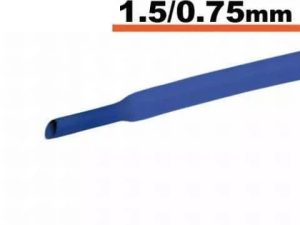 Tub termocontractibil albastru 1.5mm/ 0.75mm 0.5m