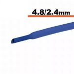 Tub termocontractibil albastru 4.8mm/ 2.4mm 0.5m