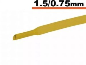 Tub termocontractibil galben 1.5mm/ 0.75mm 0.5m