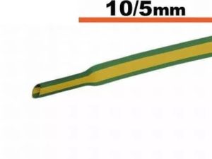 Tub termocontractibil galben-verde 10mm/ 5mm 0.5m
