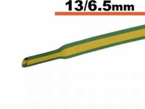 Tub termocontractibil galben-verde 13mm/ 6.5mm 0.5m