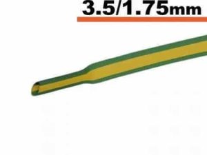 Tub termocontractibil galben-verde 3mm/ 1.5mm 0.5m