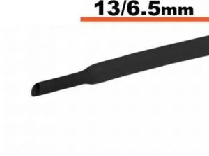 Tub termocontractibil negru 13mm/ 6.5mm 0.5m
