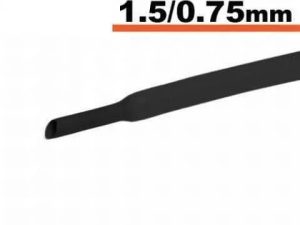 Tub termocontractibil negru 1.5mm/ 0.75mm 0.5m
