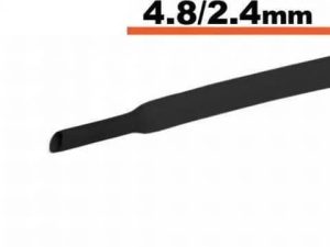 Tub termocontractibil negru 4.8mm/ 2.4mm 0.5m