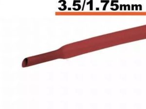 Tub termocontractibil rosu 3.5 mm/ 1.75 mm 0.5m