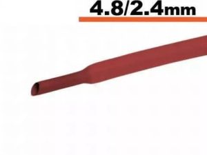 Tub termocontractibil rosu 4.8mm/ 2.4mm 0.5m