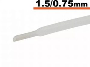 Tub termocontractibil transparent 1.5mm/ 0.75mm 0.5m