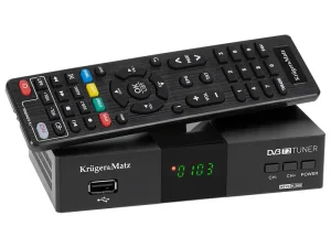 Tuner DVB-T2 DVB-T H.265 HEVC Kruger&Matz KM0550D