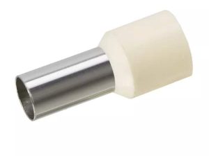 Varf terminal cablu de 16 mm alb