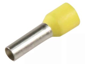 Varf terminal cablu de 6 mm galben