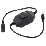 Variator dimmer de tensiune 12V /2A montaj pe fir cu mufa mama-tata 5.5x2.1 mm