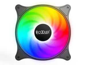 Ventilator PCCOOLER FX1203-BKRN1-GL 120x120x25 mm 12V 0.18A 1200RPM RGB LED 3-pin Hydro Bearing fixed LED RGB
