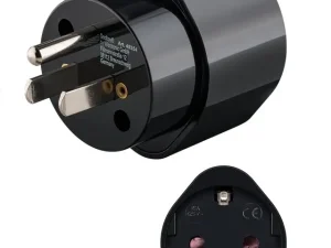 Adaptor calatorie CEE 7/3 Schuko mama la priza US /Japonia Tip B /NEMA 5-15 /3 pini negru