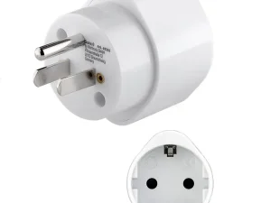Adaptor CEE 7/3 Schuko mama la priza US /Japonia Tip B /NEMA 5-15 /3 pini alb