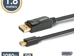 Cablu DisplayPort v1.2 la Mini DisplayPort v1.2 1.8m FullHD 1080p delight 20336A