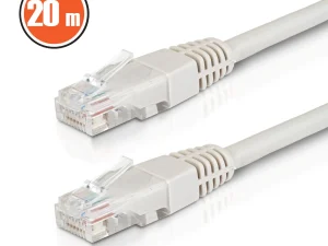 Cablu internet UTP RJ45 CAT6 CCA 20m gri M'N'C 20348