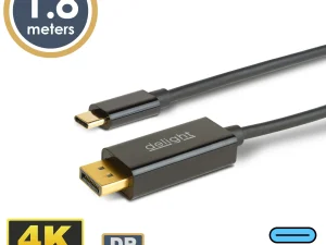 Cablu USB-C la DisplayPort v1.4 4K 60Hz 1.8m delight 20335B