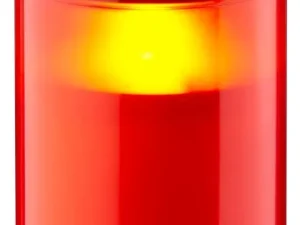 Candela lumanare cu LED rosie cu palpaire IP44 2xAA Goobay 77757