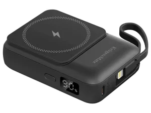Power Bank inductie Kruger&Matz KM0913-B 10000mAh Li-ion Mag Safe wireless 15W / USB-C 20W /USB-A 22.5W / Lightning 10W