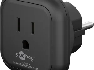 Adaptor de alimentare tip F CEE 7/4 - mama America Japonia tip B NEMA 5-15 3pini 15A Goobay 45350
