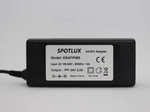 Alimentator SMPS in comutatie AC/DC 24V 2.5A 2500mA mufa 5.5x2.5mm cablu 150cm /fara cablu alimentare