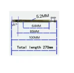 Antena telescopica 5 segmente 5264 100-270mm + balama ANTENA-RADIO3