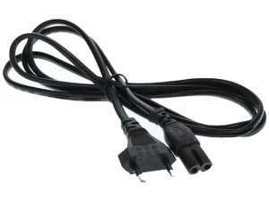 Cablu alimentare radio 2pini Euro 1.8m 2x0.75mm negru (300)