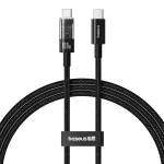Cablu alimentare si date Baseus Gem Fast Charging USB Type-C - USB Type-C 100W 1m negru P10373000111-00