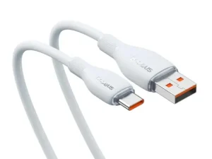 Cablu alimentare si date Baseus Pudding Fast Charging USB - USB Type-C 3.2 gen 1 100W 1.2m alb P10355703221-00