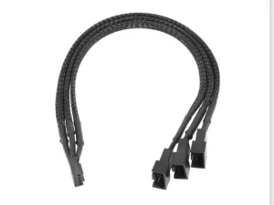 Cablu alimentare ventilator splitter 4pin mama PWM - 3pin tata 2x 4pin tata PWM 25cm AKYGA AK-CA-65