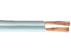 Cablu difuzor 10m cupru OFC 2x0.75mm2 alb Bandridge LC1079-10