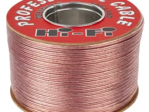 Cablu difuzor 10m Profesional 2x1mm Cupru transparent Cabletech KAB0564-10