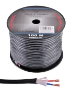 Cablu difuzor Profesional 10m rotund izolat 2x1.5mm Cupru + fire bumbac 7.2mm AZUSA KAB0378-10