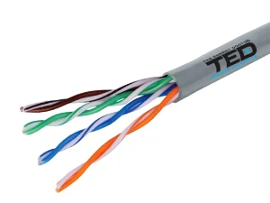 Cablu TED Wire Expert UTP Cat5e cupru integral rola pret per1m TED002495-1